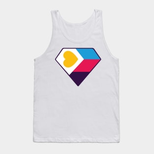 Polyamory Pride - Minimalist Diamond - (New Colors) Tank Top